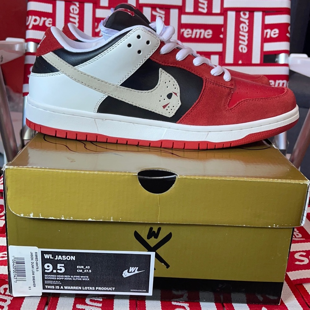 Warren Lotas 1st edition “Red Jason Low Dunks”